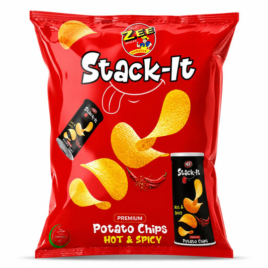 Stack-It Potato Chips – Hot & Spicy